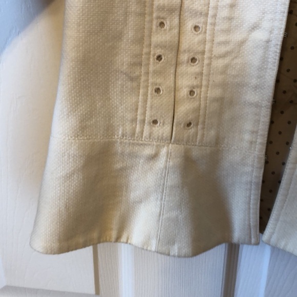 Nanette Lepore Piqué Cotton Blazer in Cream - Picture 6 of 10